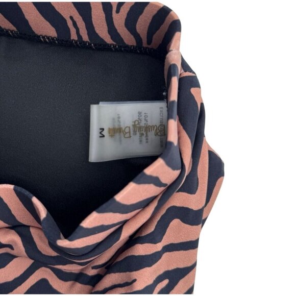 Zebra Print High-Waisted Bikini Set With Side Cutouts & Top Size M, Bottoms Size - Picture 10 of 10